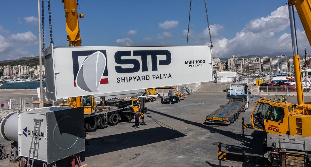 Successful start-up of the new travelift in STP Shipyard Palma