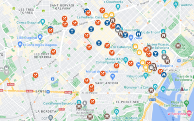 Mapped: Barcelona Restaurants, Attractions & Points of Interest